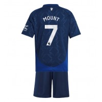 Camisa de time de futebol Manchester United Mason Mount #7 Replicas 2º Equipamento Infantil 2024-25 Manga Curta (+ Calças curtas)